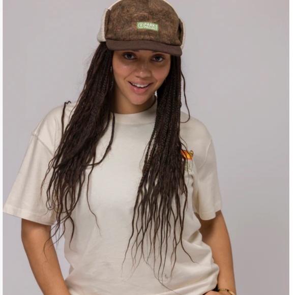 NWT by Parks Project / Autumn Forest Floor Cord Flap Cap - Picture 7 of 16